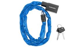 CADEADO 80 CM CORRENTE AZUL C/ CHAVE