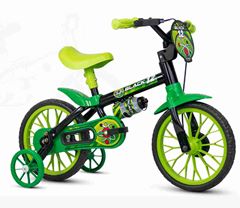 BICICLETA 12 MASC. BLACK 12 PRETO/VERDE