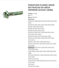 Z-PARAF. MESA INFERIOR BIZ/POP 10X45 CH1