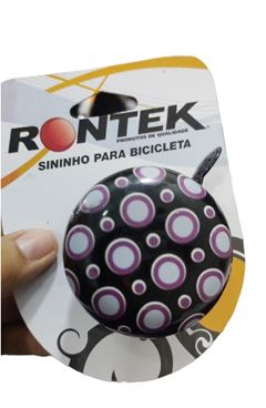 BUZINA SININHO PRETA C/BOLINHAS ROXO
