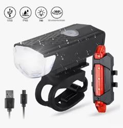 FAROL P/BIKE C/BREK LIGHT BCO/VERM (KIT)