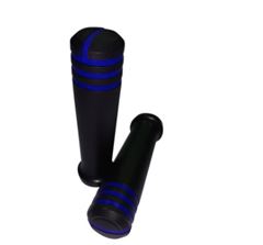 MANOPLA SOFT PRETA ANEIS AZUL ESC