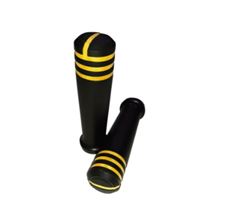 MANOPLA SOFT PRETA ANEIS AMARELO