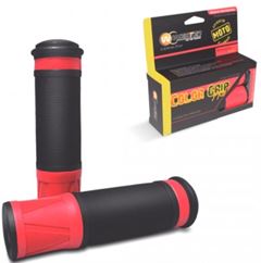 Z-MANOPLA COLOR GRIP PRO PRETA/VERMELHA