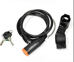 CADEADO ESPIRAL 1MTX6MM PRETO FUME