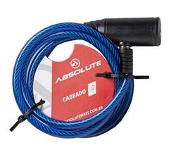 CADEADO ESPIRAL 1MTX6MM CHAVE AZUL