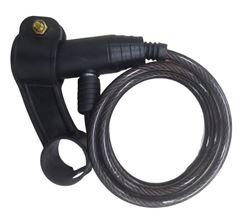 CADEADO ESPIRAL 1MTX6MM CHAVE PRETO