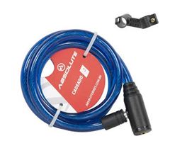 CADEADO ESPIRAL 1MTX12MM CHAVE AZUL