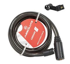CADEADO ESPIRAL 1MTX12MM CHAVE PRETO