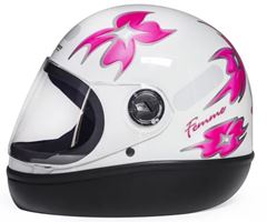 Z-CAPACETE F1 58 BRANCO FEMME RAPID GRAF