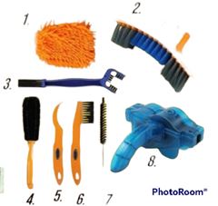 Y-KIT ESCOVA LIMPEZA P/BIKE 8 PECAS 