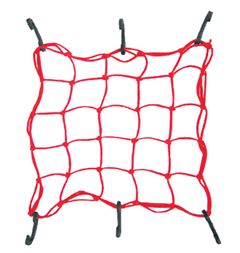 REDE ELASTICA P-MOTO PEQ. 35X35 VERMELHA