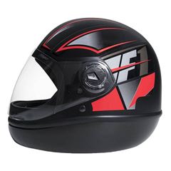 Z-CAPACETE F1 56 NEO PRETO FOSCO/VERMELH
