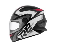 Z-CAPACETE R8 PRO 58 PRETO/VERME BRILHAN