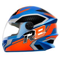 Z-CAPACETE R8 AIR 60 LARANJ/AZUL BRILHAN