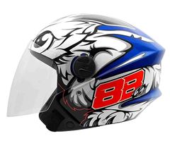 Z-CAPACETE NEW LIBERTY THREE GP 88 60 AZ