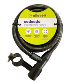 CADEADO ESPIRAL 1,5MTX12MM PRETO C/CHAVE