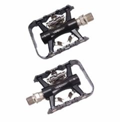 PEDAL ALUM.MTB C/ROL. DOUBLE  CLIP PRETO