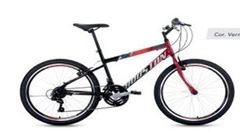 BICICLETA MTB 24 MASC. WIN VERMELHO/PTO
