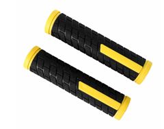MANOPLA MTB STRIPE 130MM PTO/AMARELO