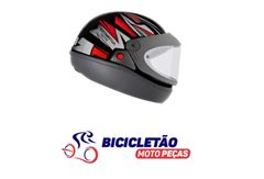 Z-CAPACETE STYLE 58 PTO/VERMELHO