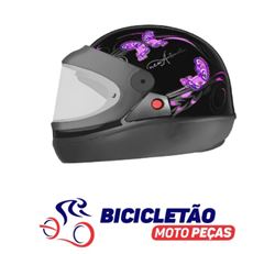 Z-CAPACETE BORBOLETA FEM 58 PTO