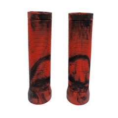MANOPLA MTB SILICONE PRETA/VERM 130MM