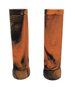 MANOPLA MTB SILICONE PRETA/LARANJA 130MM