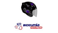 Z-CAPACETE SPARK JET BORBOLETA 58 PTO/LI