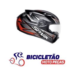 Z-CAPACETE NEW SPARK SPOT 58 PTO/VERM