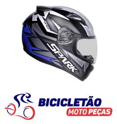 Z-CAPACETE NEW SPARK SPOT 58 PTO/AZ