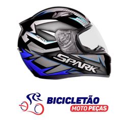 Z-CAPACETE NEW SPARK SPOT 56 PTO/AZ