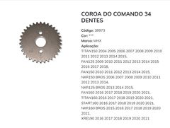 Z-COROA COMANDO TI/FAN150/160/BROS/XRE19