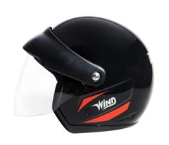 Z-CAPACETE WIND V3 56 PTO/VERMELHO C/VIS