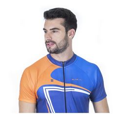 CAMISA BIKE MASC. DRY 12  MARINHO/LARANJ