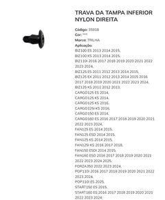 Z-TRAVA DA TAMPA INFERIOR NYLON DIREITA