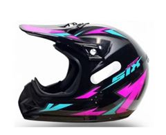 Z-CAPACETE CROSS SX MUCK 60 PT/ROSA