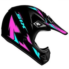 Z-CAPACETE CROSS SX MUCK 58 PT/TIFANY