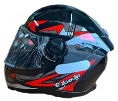 Z-CAPACETE KID INF ADVENT 54 PTO/VERMELH