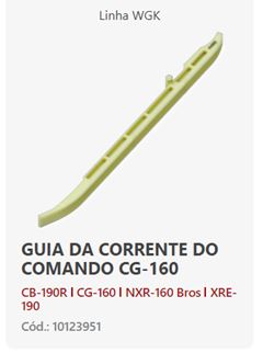 Z-GUIA CORR COMAN TI/BROS 160/XRE 190