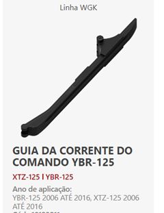 Z-GUIA CORR COMAN YBR 125/XTZ 125 06/16