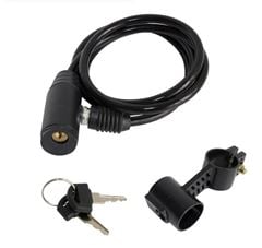 CADEADO ESPIRAL 6X1000MM PC/SUP PRETO