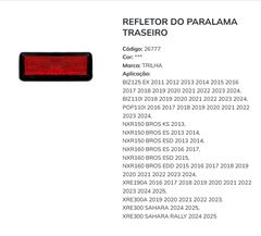 Z-REFLETOR PARAL TRAS OLHO GATO BIZ/POP/