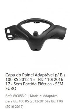 Z-CARCACA PAINEL TZ BIZ 100/110 12/17