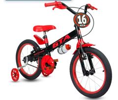 BICICLETA ARO 16 RED TIGER PTO/VERM