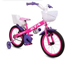 BICICLETA ARO 16 PINK LEMON PINK/ROXO