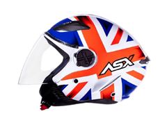 Z-CAPACETE ASX KINGDOM 58 BRAN B/VERM/AZ