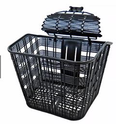 CESTAO 26 PLAST. 35X25 C/TPA FLEX PRETA