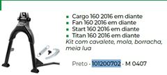 Z-CAVALETE CENTRAL TI/FAN/CARGO 160