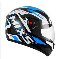 Z-CAPACETE MIXS FOKKER V23 PTO AZUL 62
